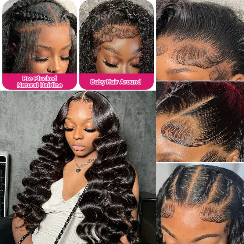 Deep Wave Wigs Human Hair Lace Front Deep Curly Virgin Hair 360 Full Lace Human Hair Wigs for Black Women Hd Lace Front Wigs