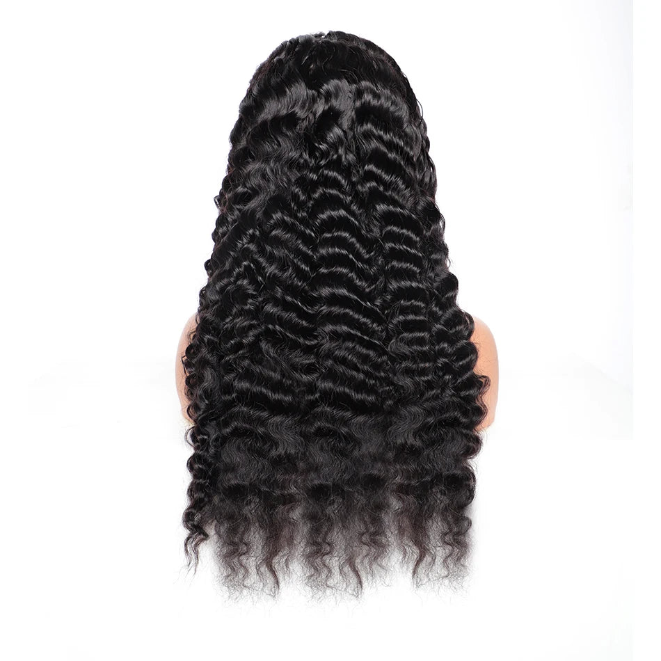 200 Density Cuticle Aligned Hair Hd Lace Front Wig,13x4 Transparent Full Lace Frontal Wigs,Glueless Curly Indian Human Hair Wigs