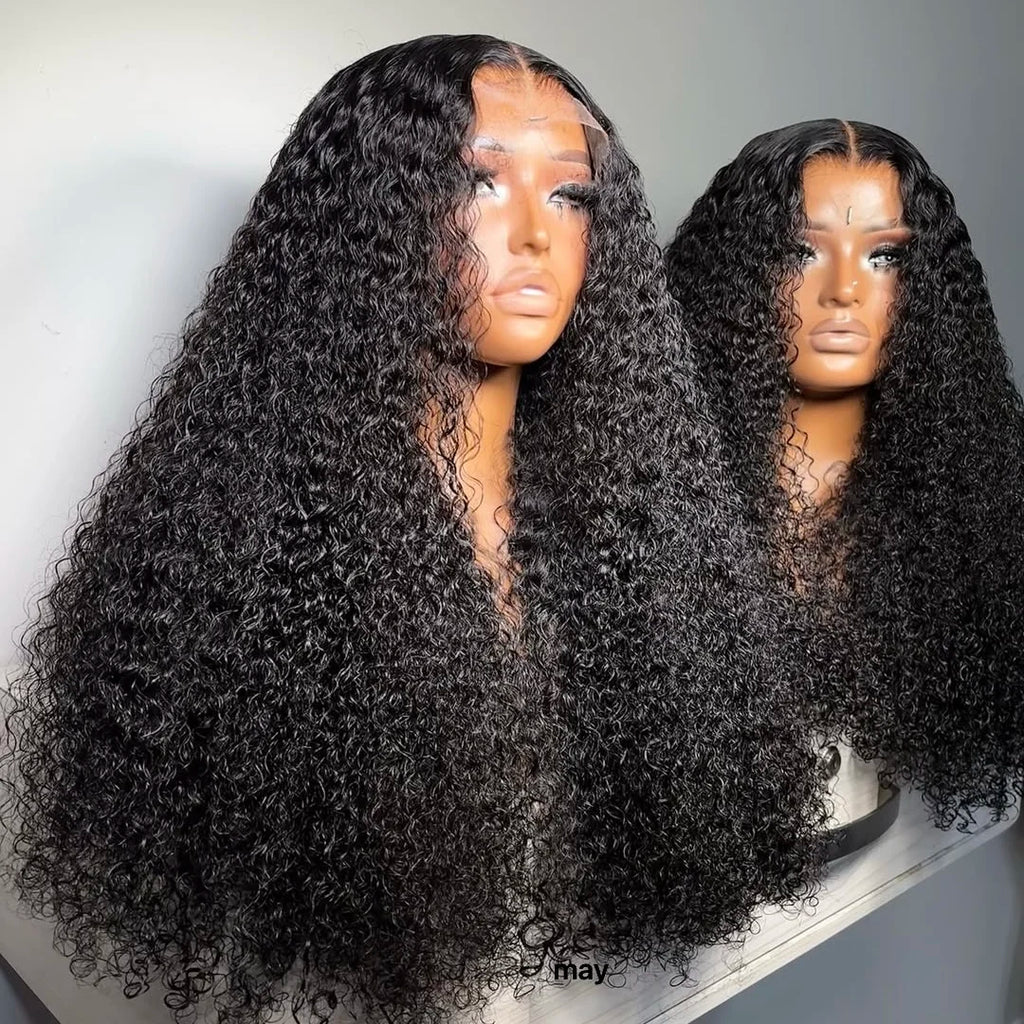 Human Hair Wigs 180% 200% 300% Density HD Transparent Lace Frontal Wig Long Bone Straight Virgin Cuticle Aligned Raw Hair Wigs