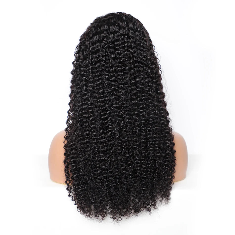 200 Density Cuticle Aligned Hair Hd Lace Front Wig,13x4 Transparent Full Lace Frontal Wigs,Glueless Curly Indian Human Hair Wigs