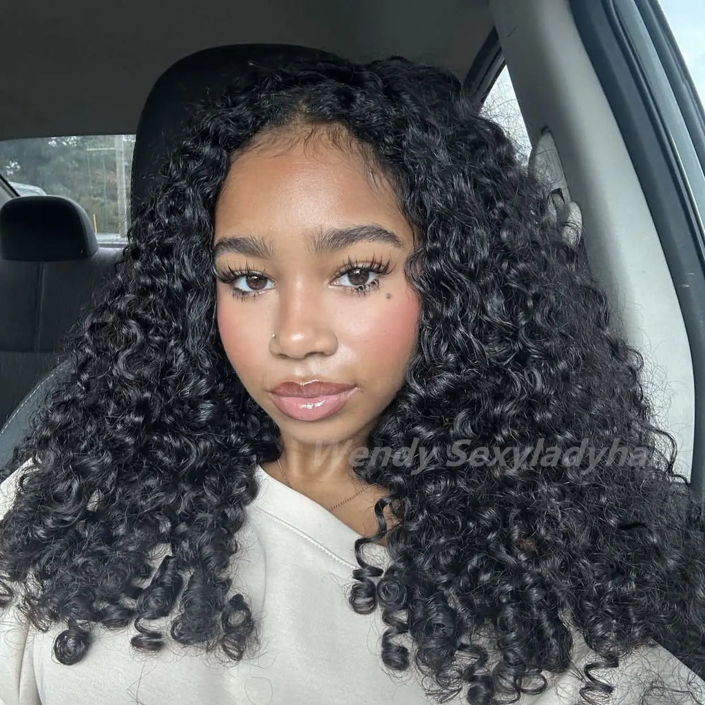 Raw Human Hair Burmese Curly HD Lace Closure Human Hair Wigs Lace Frontal Wigs for Black Women