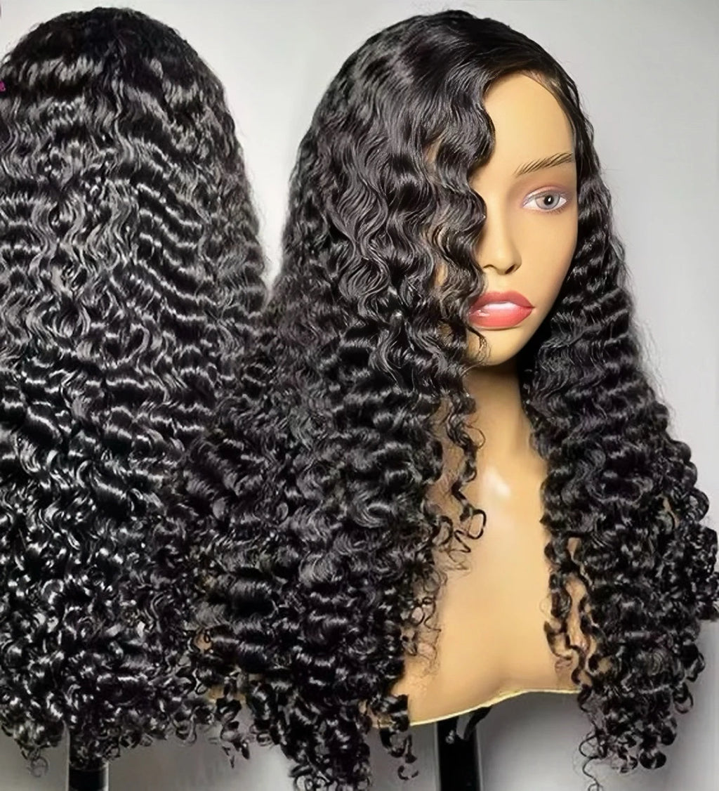 180% Density 13X4 HD Lace Front Glueless Wigs Bone Straight Burmese Curly Vietnamese Raw Hair Wigs 100% Natural Human Hair Wigs