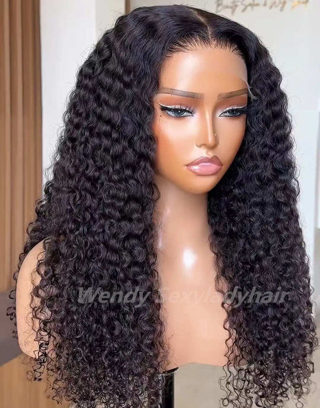 Raw Human Hair Burmese Curly HD Lace Closure Human Hair Wigs Lace Frontal Wigs for Black Women