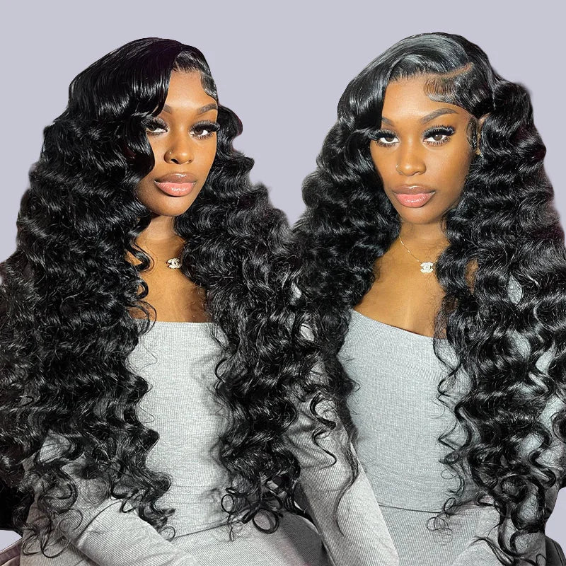 Deep Wave Wigs Human Hair Lace Front Deep Curly Virgin Hair 360 Full Lace Human Hair Wigs for Black Women Hd Lace Front Wigs