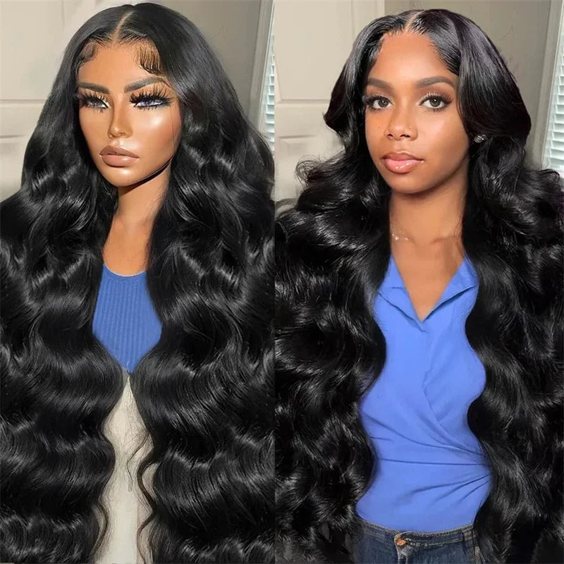 4x4 Lace Closure Wear and Go Body Wave Wigs Human Hair Lace Front 200% Density Ready to Go Blend Human Hair Wigs Wholesale