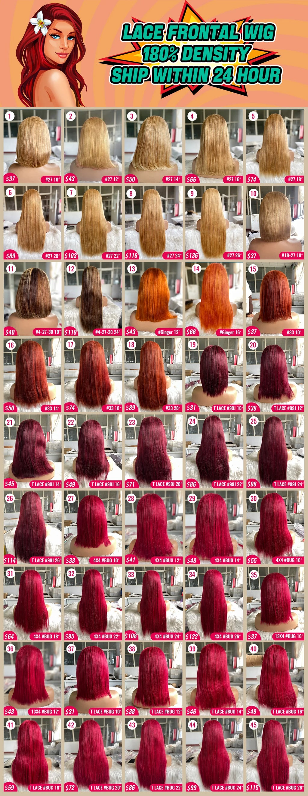 13X4 Lace Human Hair Wigs for Women Straight 99J Burgundy Bob Wigs 4X4 Hd Lace Front Wig for Black Women