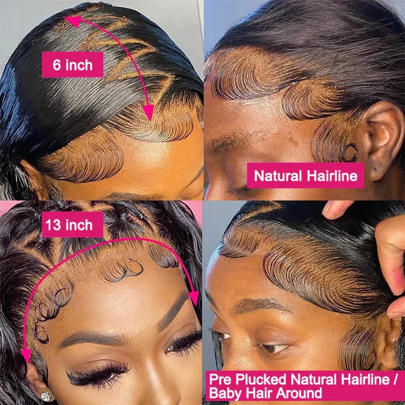Deep Wave Wigs Human Hair Lace Front Deep Curly Virgin Hair 360 Full Lace Human Hair Wigs for Black Women Hd Lace Front Wigs