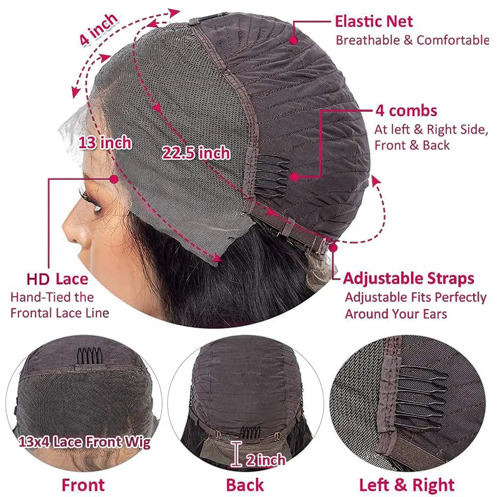 Water Wave HD Lace Wig Vendors Full Front Human Hair Wigs Original Vietnamese Raw Hair Transparent Frontal Lace Wigs Human Hair