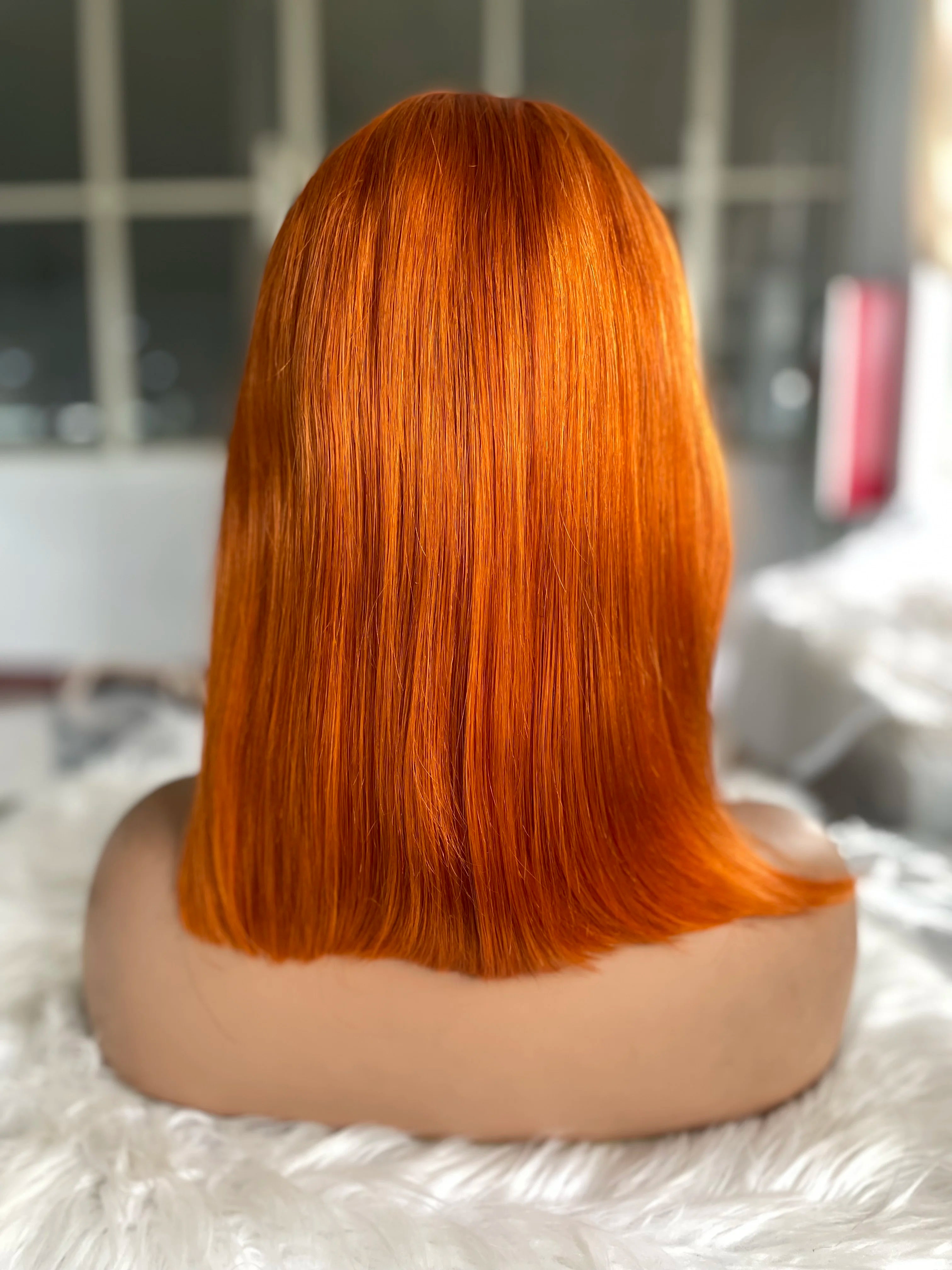 Hot Selling Wholesale Colored Human Hair Wigs, HD Lace Front Wig, Ginger Orange Red Wigs Lace Front Human Hair for Black Women