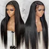 30 Inch Hd Lace Front Wigs Straight Lace Frontal Wigs Pre Plucked Cuticle Aligned 180 Density 13X4 Virgin Indian Human Hair Wigs