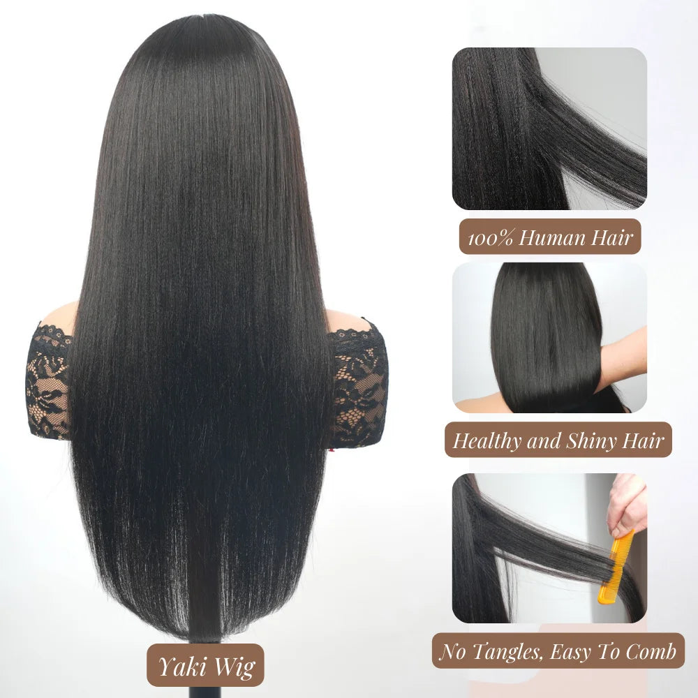 Ready to Ship Layer Style 180% 13x4 Transparent Lace Front Wigs Brazilian 5x7 Closure Straight Human Hair Wigs for Black Women