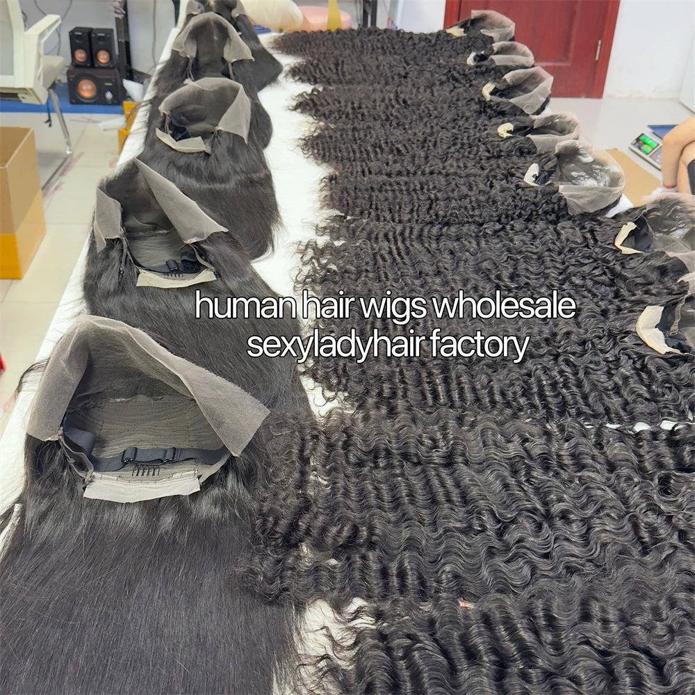 180% Density 13X4 HD Lace Front Glueless Wigs Bone Straight Burmese Curly Vietnamese Raw Hair Wigs 100% Natural Human Hair Wigs