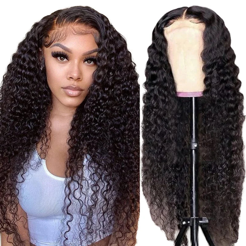 100% Real Human Hair Water Wave 13x4 Full Lace Frontal Wig Queen Beauty Hair Wigs Vendor