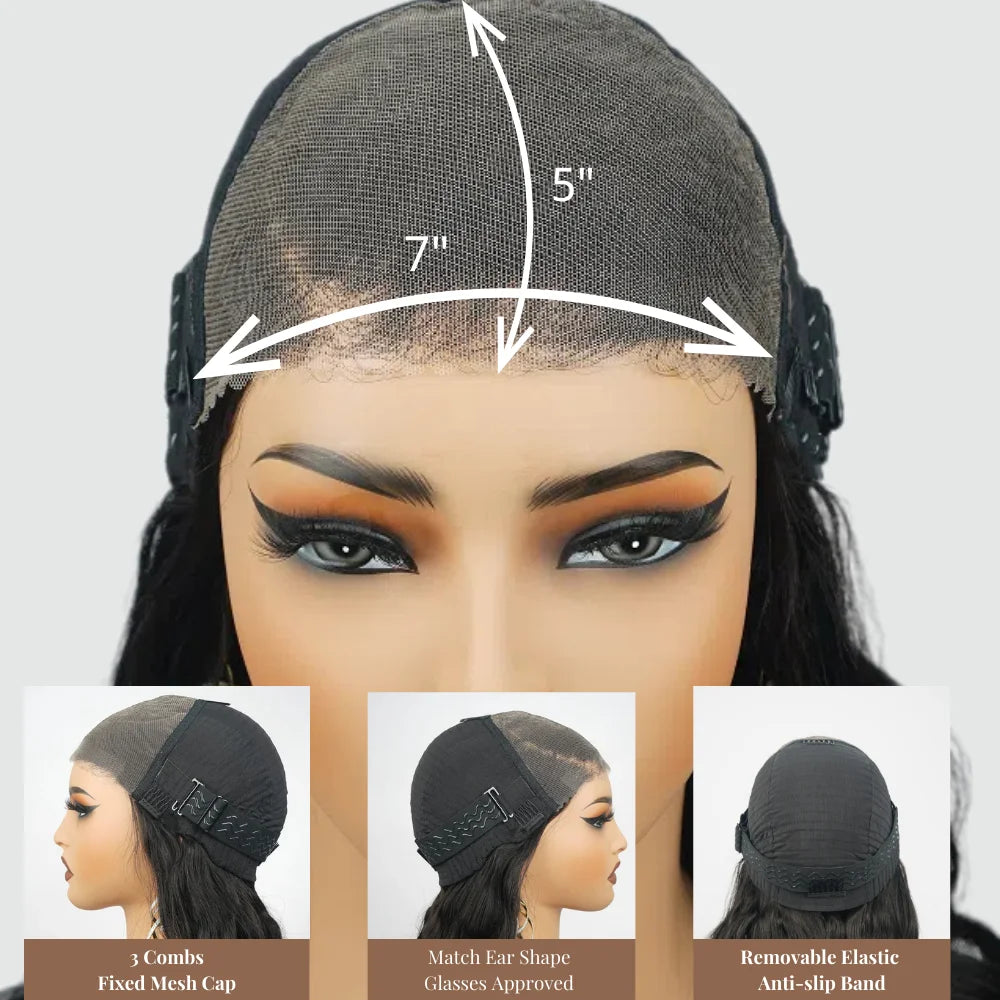 Ready to Ship Layer Style 180% 13x4 Transparent Lace Front Wigs Brazilian 5x7 Closure Straight Human Hair Wigs for Black Women