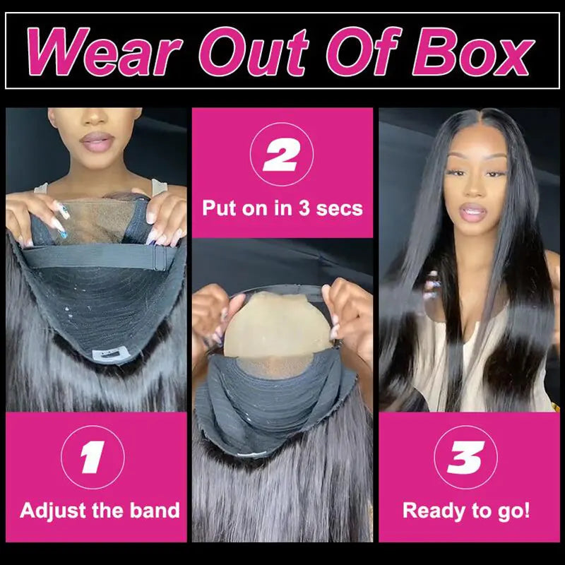 ISEE Hair Wear Go Glueless Wig PrePlucked Ready to Go Straight Wigs for Women 4X4, 6x4 HD Lace Closure Human Hair Wigs on Sale