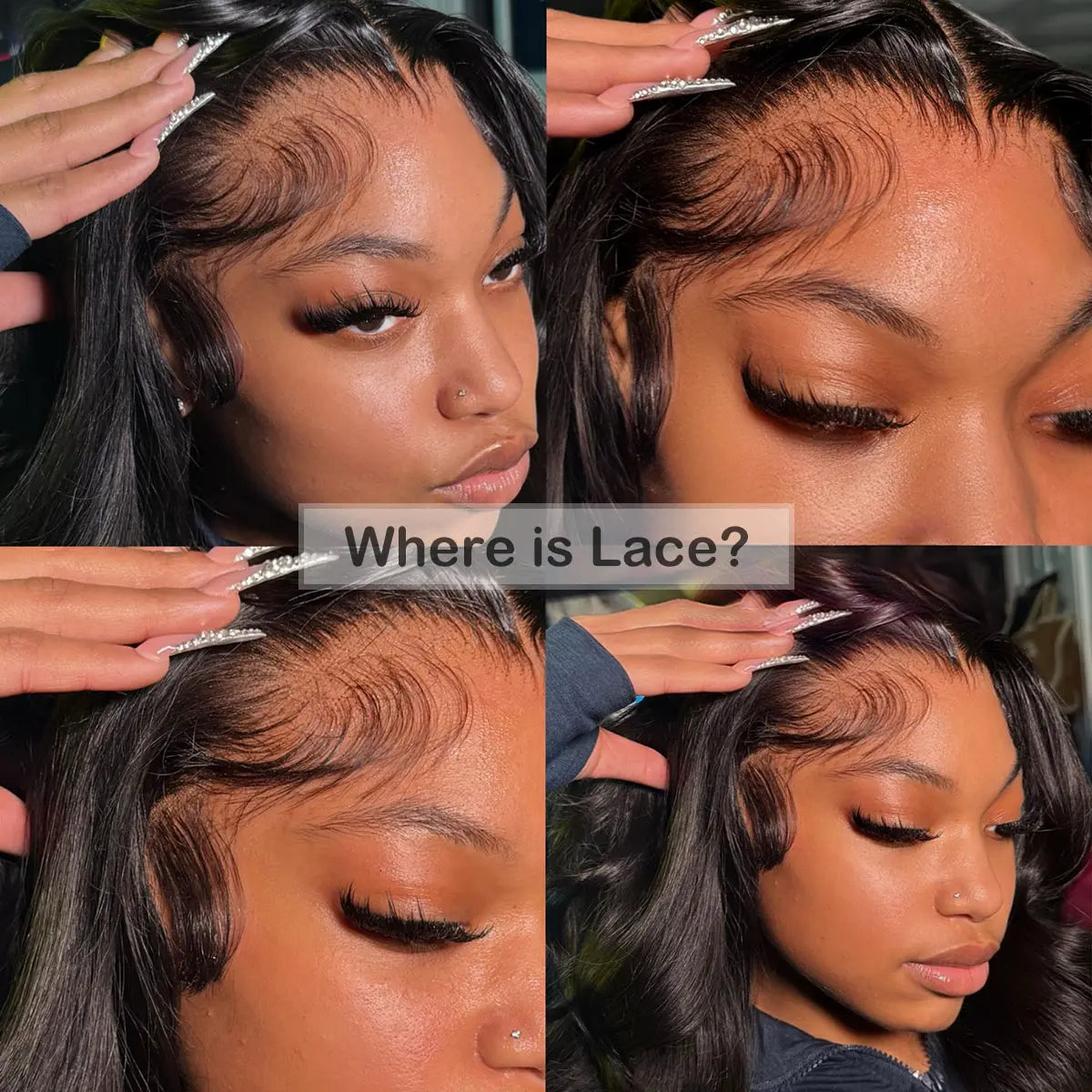 Layered Cut Chocolate Brown 4x4 5x5 Lace Closure Straight Fringe Wigs Human Hair 13x6 13x4 Lace Front Glueless Wigs with Bangs