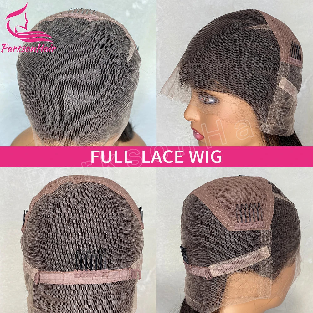 Body Wave Dark Blue  HD Honey Blonde Natural Colored Lace Front Wig Full Lace Frontal Wigs For Black Women 100% Human Hair