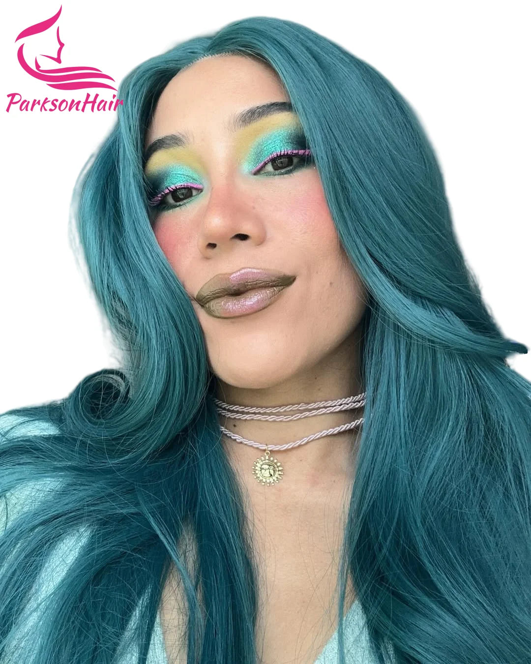 Turquoise Body Wave 13x4 13x6 Lace Frontal Human Hair Wigs Brazilian Pre Plucked 613 Colored Blue Green Cosplay Human Hair Wigs