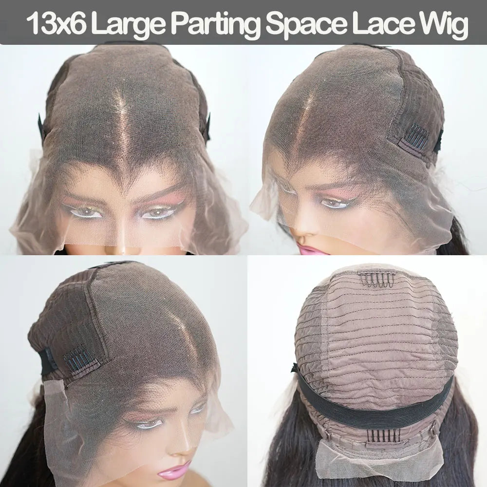 New Trend Lagos Hairline Sliky Bone Straight 250 Density 13x6 HD Lace Frontal Glueless Wigs Human Hair Pre Plucked Ready To Wear