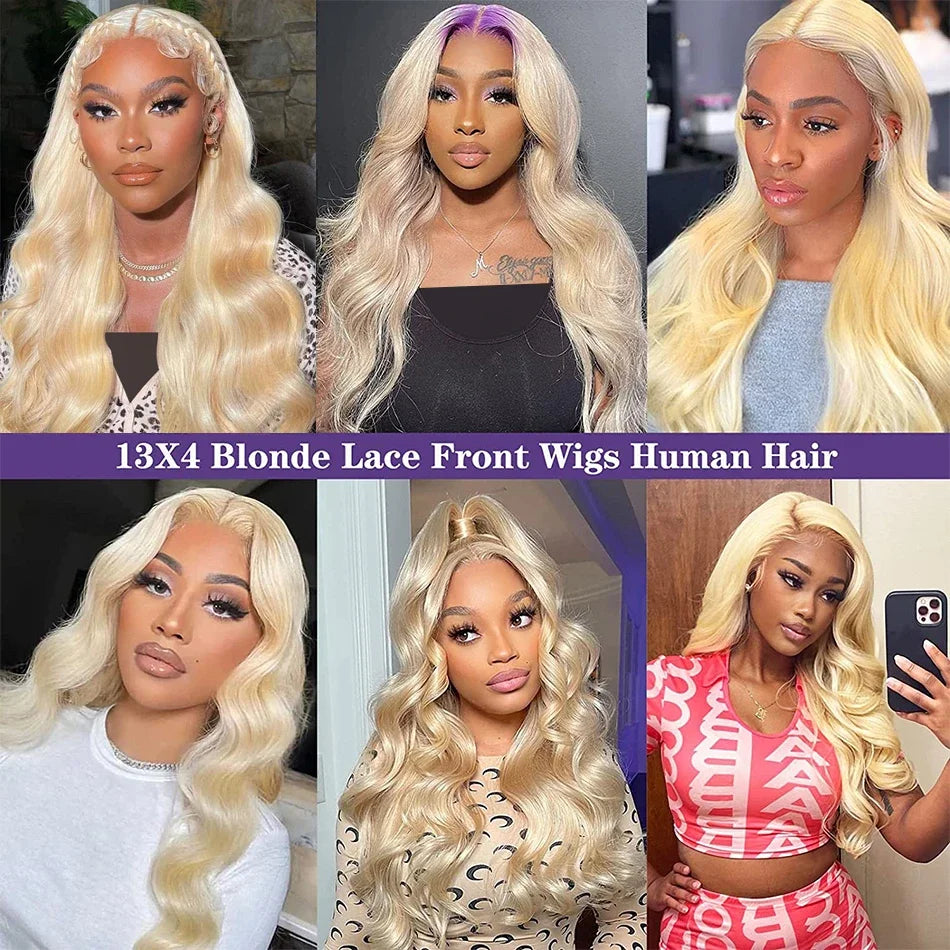 613 Hd Lace Frontal Wig 13x6 Body Wave Human Hair Wigs 30 Inch Honey Blonde Color Wig Brazilian 13x4 Lace Front Wigs For Women