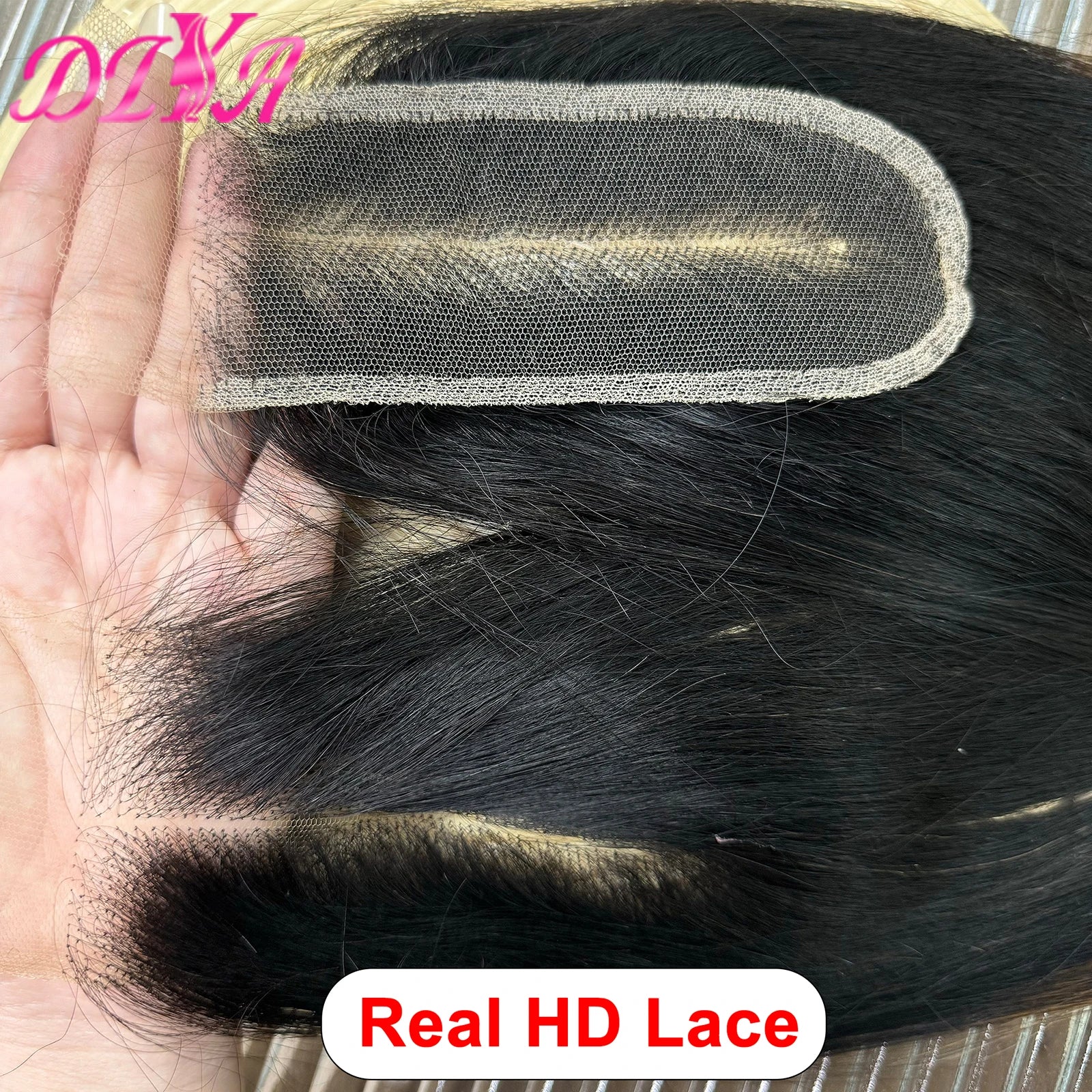 2x6 HD Lace Closure Wig 16A Double Drawn Raw Vietnamese Human Hair Wig 1BT4 Color Bone Straight Human Hair Wig for Black Women