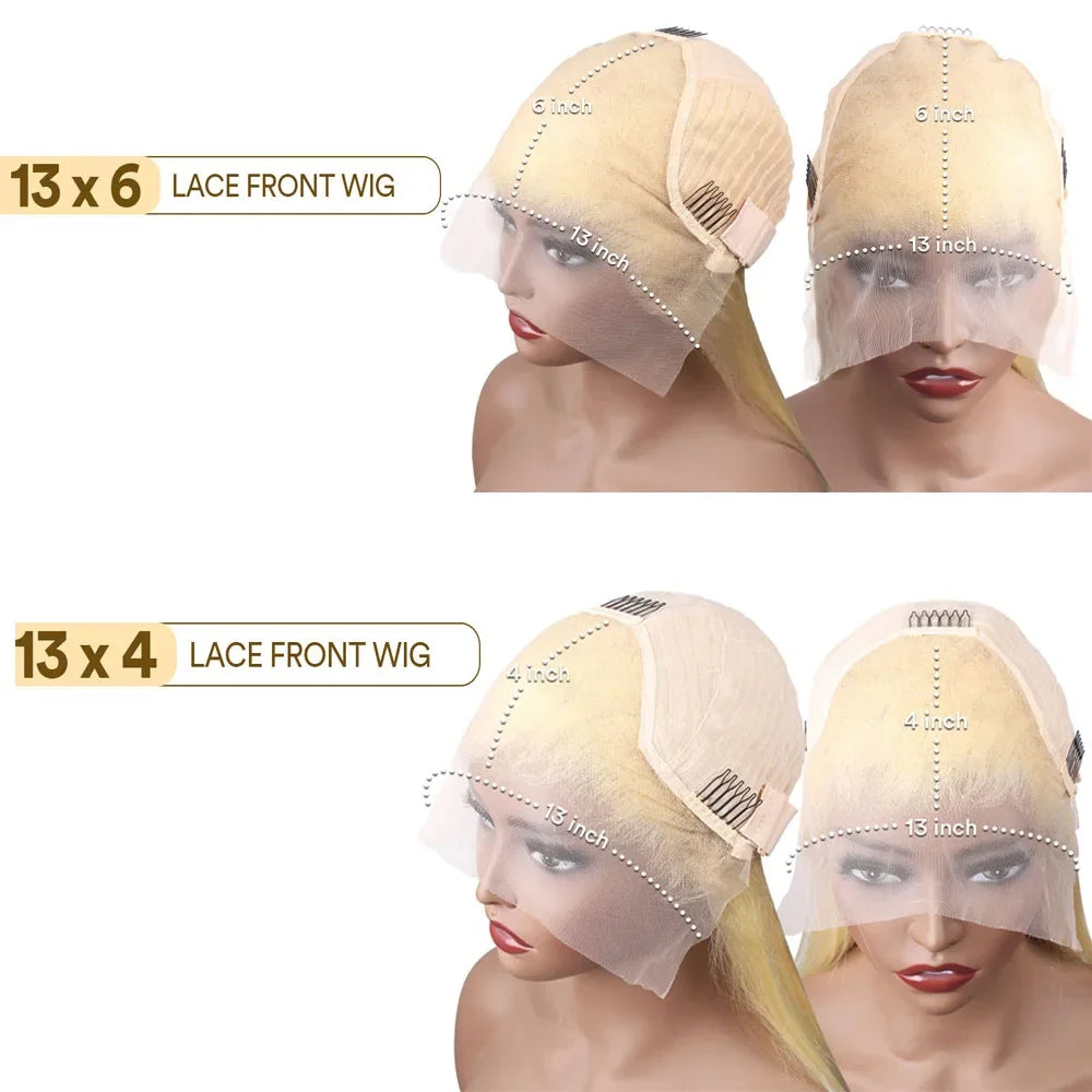 613 Hd Lace Frontal Wig 13x6 Body Wave Human Hair Wigs 30 Inch Honey Blonde Color Wig Brazilian 13x4 Lace Front Wigs For Women