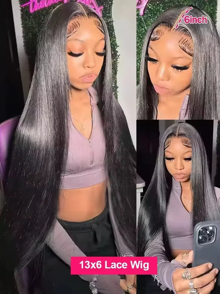 100% Human Hair Vietanamese Bone Straight Wigs 300 Density 13x6 Hd Lace Front Human Hair Wigs Glueless Wigs Human Hair No Glue