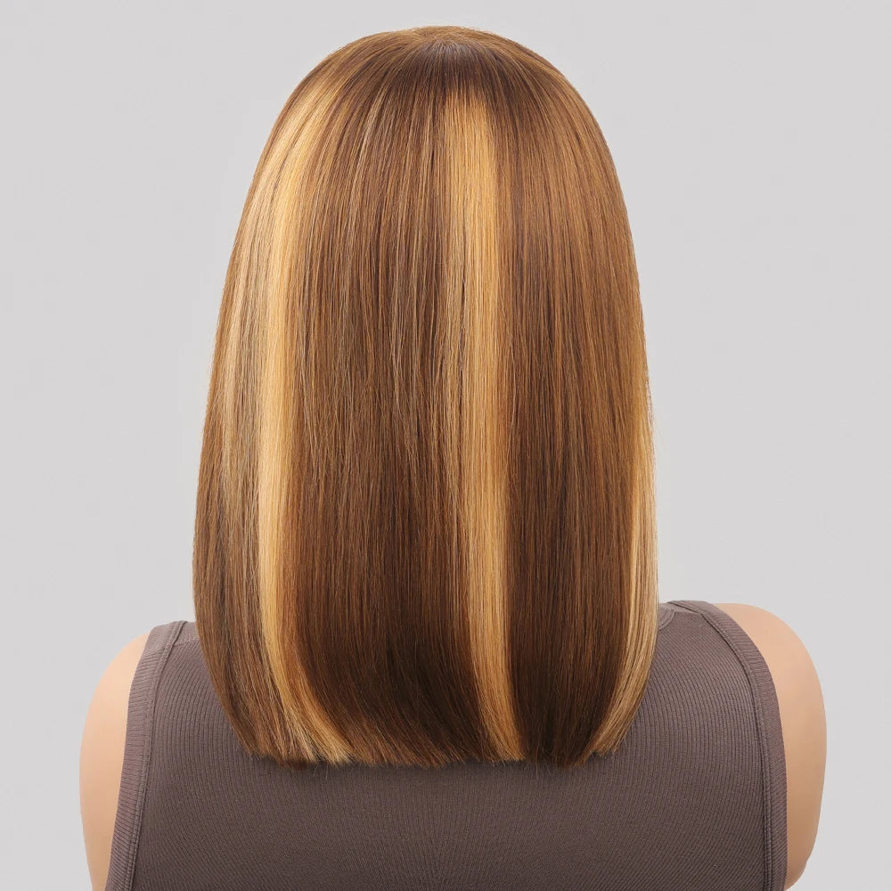 300% Bone Straight 4/27 Highlight Short Bob Wigs 99J Burgundy Glueless Wig Ready To Wear 5x5 Elastic Drawstring Lace Closure Wig