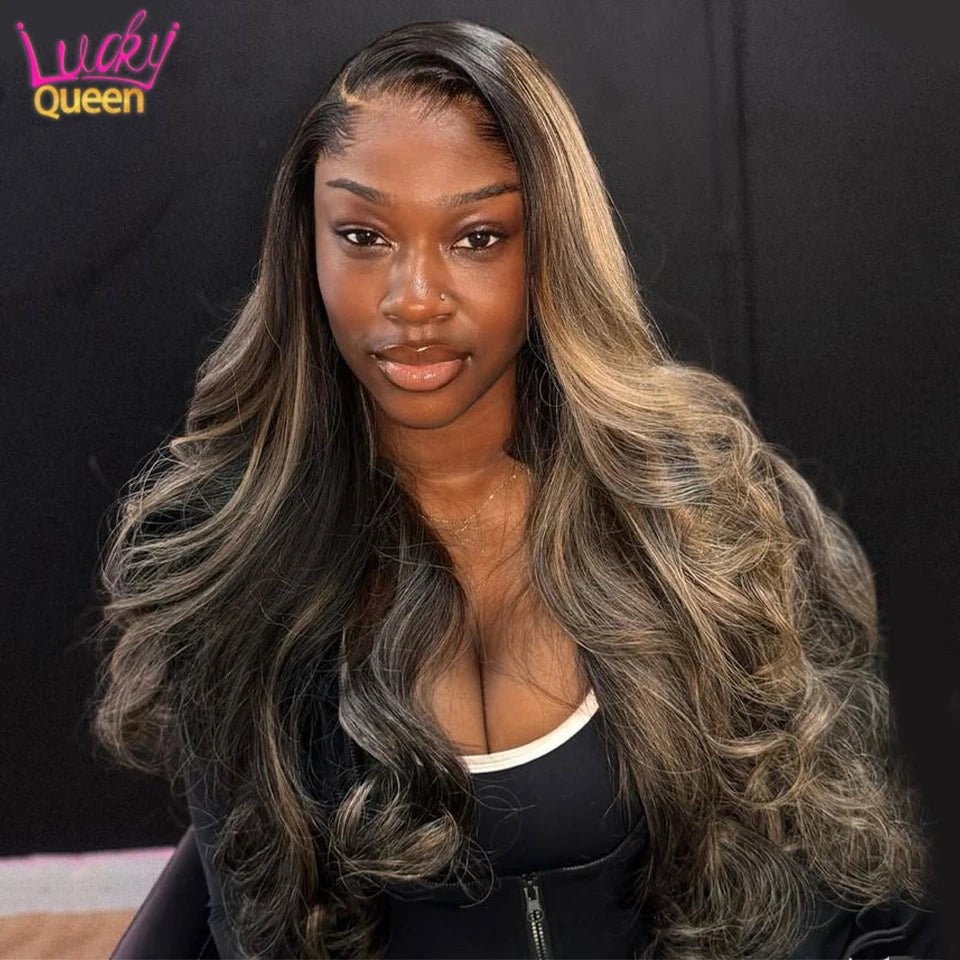 Highlight Grey Blonde 5X5 lace Closure Real Hair Wig 13x6 13x4 Hd Lace Front Human Wig For Women Pre Plucked Body Wave Glueless