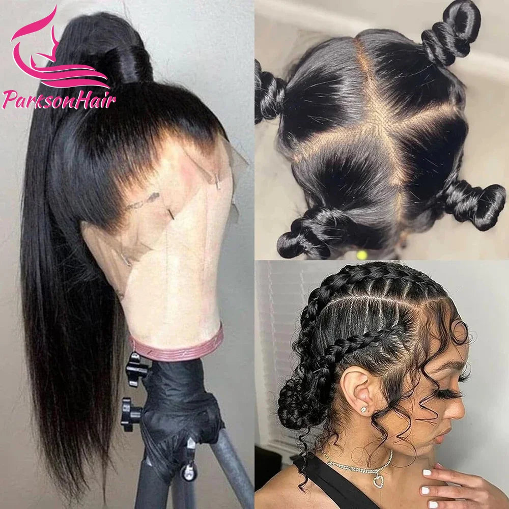Body Wave Dark Blue  HD Honey Blonde Natural Colored Lace Front Wig Full Lace Frontal Wigs For Black Women 100% Human Hair